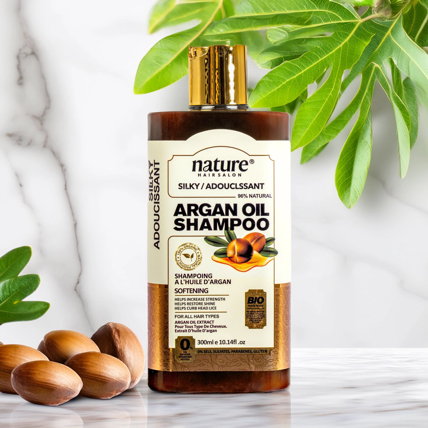 Soin Nourrissant à l’Huile d’Argan shampoing + Masque + sérum 300 ml