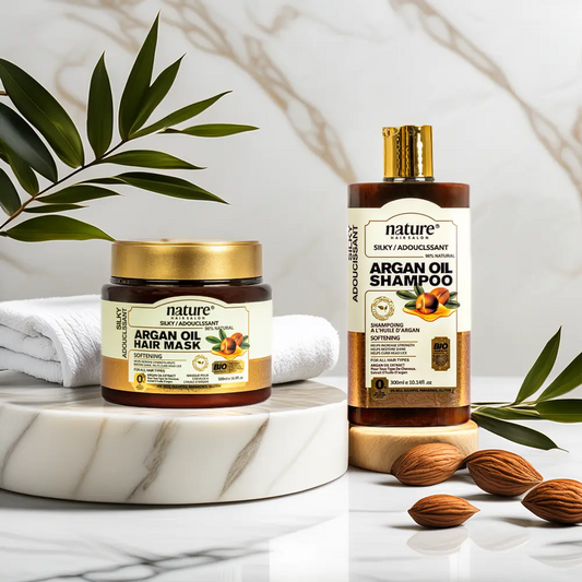 Soin Nourrissant à l’Huile d’Argan shampoing + Masque 300 ml