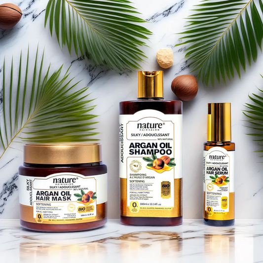 Soin Nourrissant à l’Huile d’Argan shampoing + Masque + sérum 300 ml